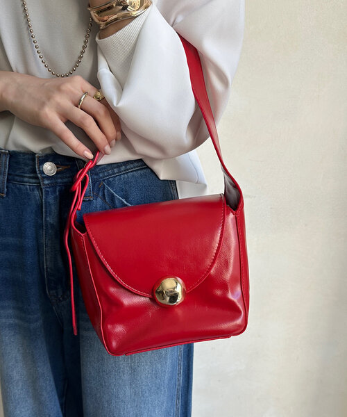 DouDou（ドゥドゥ）の「【WEB限定】ミディアムセミショルダーバッグ（ショルダーバッグ・レディース・ブラック/ブラウン/レッド・FREE）」の18枚目の写真