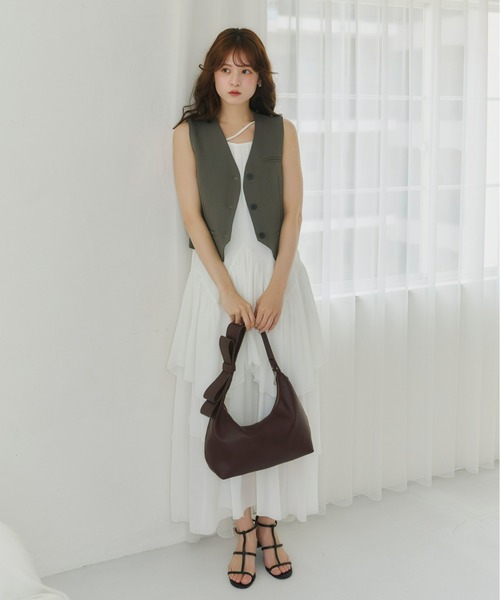 Olu.（オルドット）の「ショルダーリボンバッグ（ショルダーバッグ・レディース・ブラック/ブラウン/ブラウン系その他/ベージュ・FREE）」の22枚目の写真