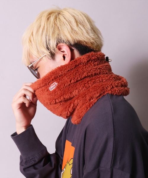 LF)【Coleman】ボア フリース ネックウォーマー（ネックウォーマー