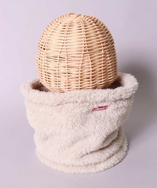 COLEMAN（コールマン）の「(LF)【Coleman】ボア フリース ネックウォーマー（ネックウォーマー/スヌード・メンズ・ブラック/アイボリー/オリーブ/グレイッシュベージュ/テラコッタ・ONE SIZE）」の6枚目の写真