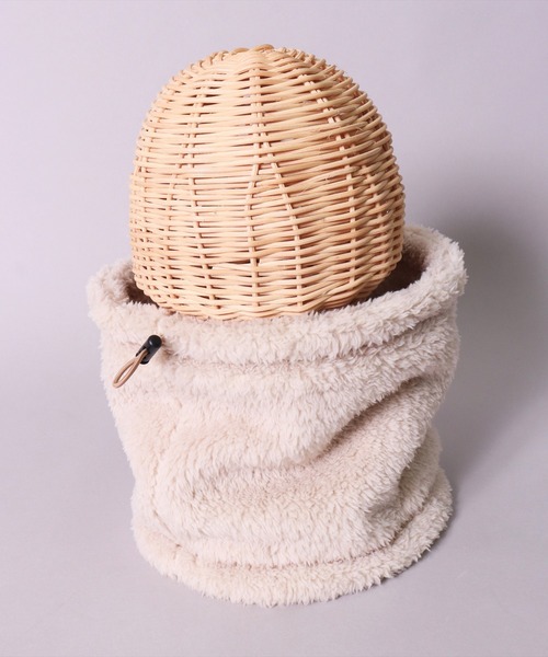 COLEMAN（コールマン）の「(LF)【Coleman】ボア フリース ネックウォーマー（ネックウォーマー/スヌード・メンズ・ブラック/アイボリー/オリーブ/グレイッシュベージュ/テラコッタ・ONE SIZE）」の7枚目の写真