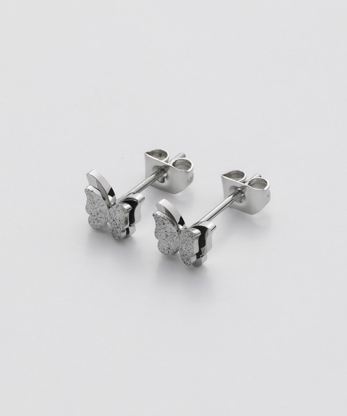 ciite' surgical stainless(シーテサージカルステンレス)の「【 金属アレルギー対応 】 バタフライピアス サージカルステンレス (両耳用)(ピアス(両耳用)・レディース・ゴールド/シルバー・FREE)」の11枚目の写真