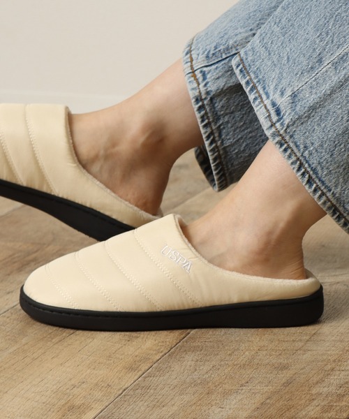 U.S. POLO ASSN.（ユーエスポロアッスン）の「【U.S. POLO ASSN./ユーエスポロアッスン】 フリースライニング モックシューズ　Women（スリッポン・レディース・ブラック/カーキ/ライトベージュ・23.0cm/24.0cm/25.0cm）」の6枚目の写真