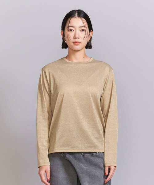 BEAUTY&YOUTH UNITED ARROWS(ビューティーアンドユースユナイテッドアローズ)の「ラメシアー ロングスリーブ カットソー(Tシャツ/カットソー・レディース・シルバー/ゴールド・FREE)」の8枚目の写真