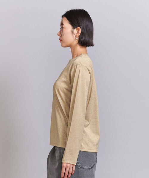 BEAUTY&YOUTH UNITED ARROWS(ビューティーアンドユースユナイテッドアローズ)の「ラメシアー ロングスリーブ カットソー(Tシャツ/カットソー・レディース・シルバー/ゴールド・FREE)」の9枚目の写真