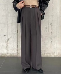 Ada. | 太めのウエストベルトがアクセント！ 2タック スラックス(スラックス)