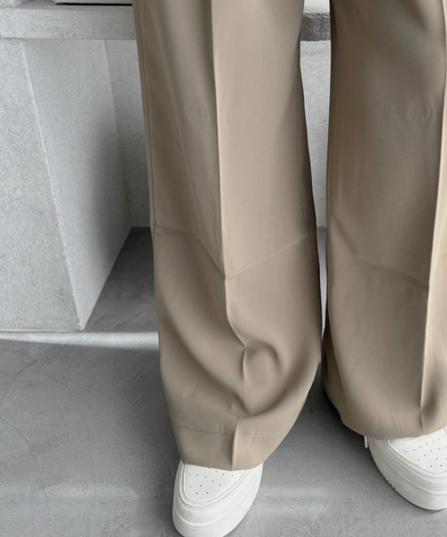 Ada.（エイダ）の「太めのウエストベルトがアクセント！ 2タック スラックス（スラックス・レディース・ブラック/グレー/ベージュ・M/L）」の19枚目の写真