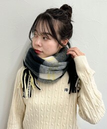 fredy emue | FR刺繍ブークレチェックストール(ストール/ショール)