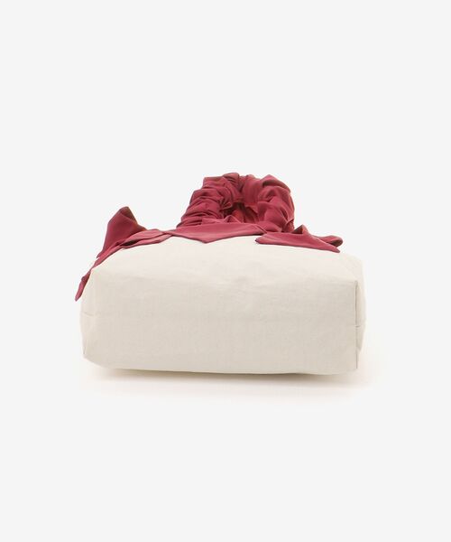 MAJESTIC LEGON(マジェスティックレゴン)の「ギャザーハンドルリボントート(トートバッグ・レディース・ブラック/ボルドー・FREE)」の12枚目の写真