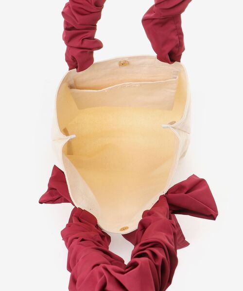 MAJESTIC LEGON(マジェスティックレゴン)の「ギャザーハンドルリボントート(トートバッグ・レディース・ブラック/ボルドー・FREE)」の13枚目の写真