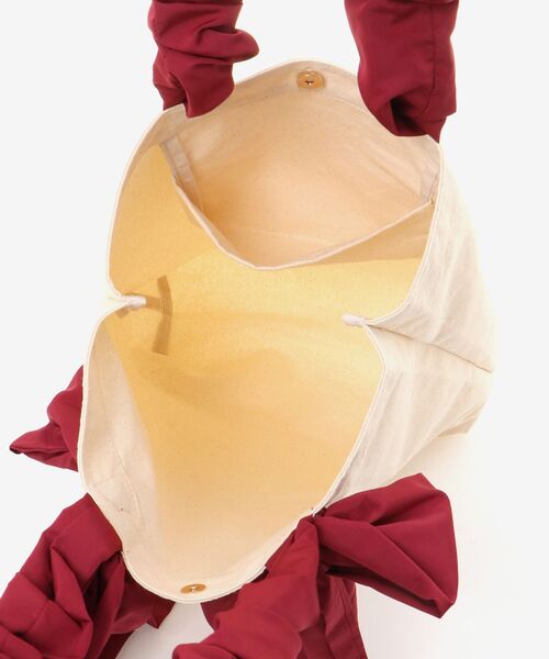 MAJESTIC LEGON(マジェスティックレゴン)の「ギャザーハンドルリボントート(トートバッグ・レディース・ブラック/ボルドー・FREE)」の14枚目の写真