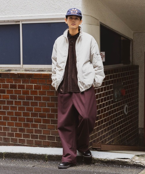 セール】配色ステッチスタンドブルゾン（ブルゾン）｜niko and