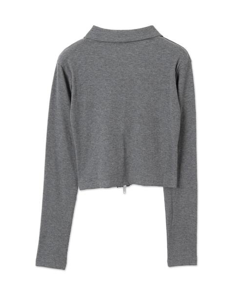 dispark（ディスパーク）の「DISPARK/WジップナンバリングロゴロンT（Tシャツ/カットソー・レディース・カーキ/グレー・FREE）」の13枚目の写真