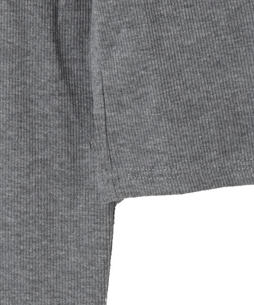 dispark（ディスパーク）の「DISPARK/WジップナンバリングロゴロンT（Tシャツ/カットソー・レディース・カーキ/グレー・FREE）」の17枚目の写真