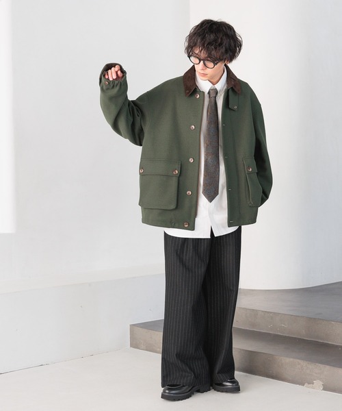 RAGEBLUE（レイジブルー）の「起毛TR/ストレッチ/バギーワイドストレートスラックス（スラックス・メンズ・ブラック/ブラック系その他/オフホワイト/グレー/グリーン系その他/ブラウン・SMALL/MEDIUM/LARGE）」の21枚目の写真