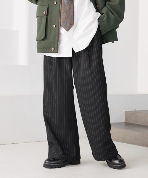 RAGEBLUE（レイジブルー）の「起毛TR/ストレッチ/バギーワイドストレートスラックス（スラックス・メンズ・ブラック/ブラック系その他/オフホワイト/グレー/グリーン系その他/ブラウン・SMALL/MEDIUM/LARGE）」の22枚目の写真