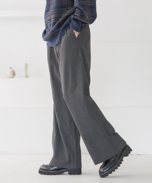 RAGEBLUE（レイジブルー）の「起毛TR/ストレッチ/バギーワイドストレートスラックス（スラックス・メンズ・ブラック/ブラック系その他/オフホワイト/グレー/グリーン系その他/ブラウン・SMALL/MEDIUM/LARGE）」の20枚目の写真