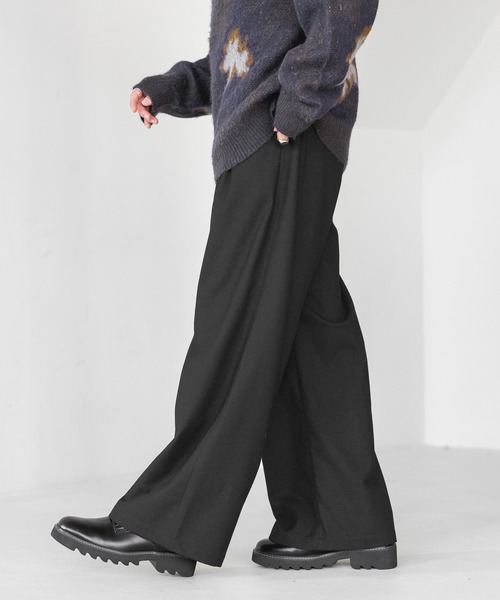 RAGEBLUE（レイジブルー）の「起毛TR/ストレッチ/バギーワイドストレートスラックス（スラックス・メンズ・ブラック/ブラック系その他/オフホワイト/グレー/グリーン系その他/ブラウン・SMALL/MEDIUM/LARGE）」の16枚目の写真