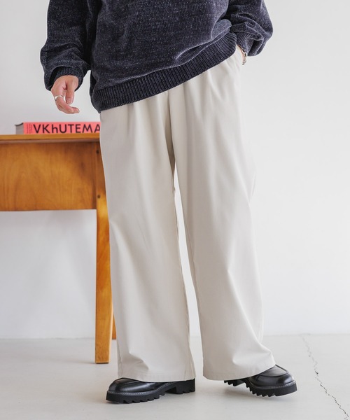 RAGEBLUE（レイジブルー）の「起毛TR/ストレッチ/バギーワイドストレートスラックス（スラックス・メンズ・ブラック/ブラック系その他/オフホワイト/グレー/グリーン系その他/ブラウン・SMALL/MEDIUM/LARGE）」の8枚目の写真