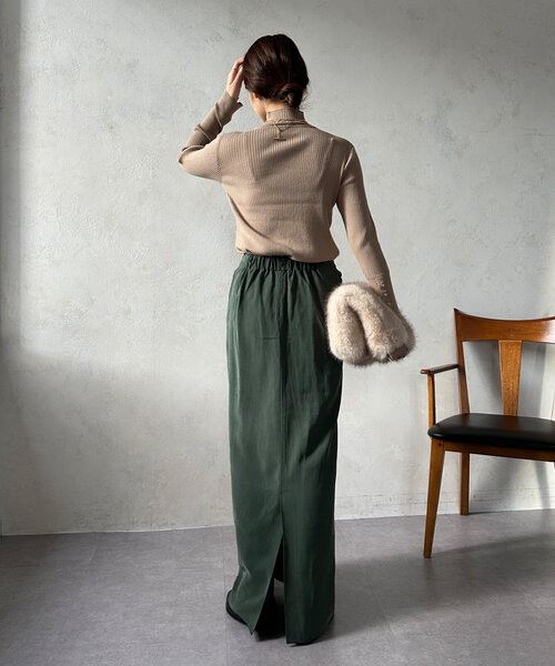【新品/定価16500円/2024AW】DouDouフィブリルカイトスカート 新品/定価16500円/2024AW】DouDouフィブリルカイトスカート