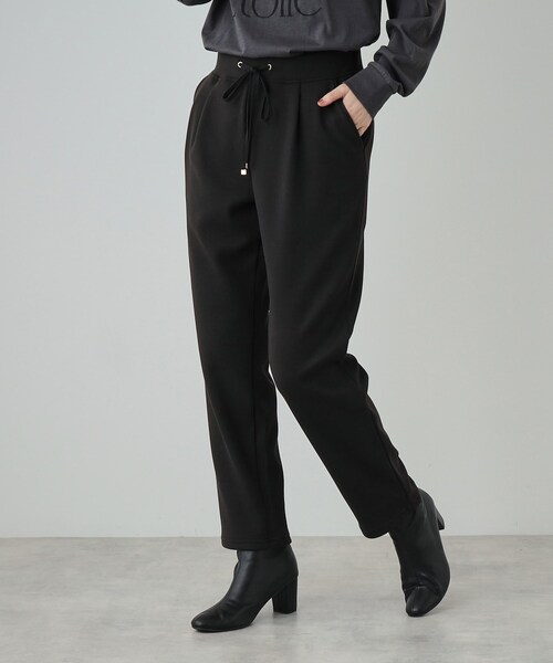 SHOO・LA・RUE(シューラルー)の「◆【SHOO WARM】あったか裏起毛 ふわふわもちもち ストレッチ テーパードパンツ(その他パンツ・レディース・ダークグレー/アイボリー/ブラック/ブラウン系・01/02/03/04)」の6枚目の写真