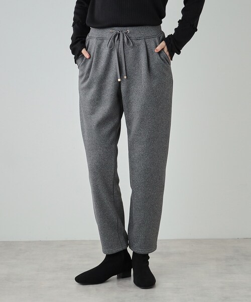 SHOO・LA・RUE(シューラルー)の「◆【SHOO WARM】あったか裏起毛 ふわふわもちもち ストレッチ テーパードパンツ(その他パンツ・レディース・ダークグレー/アイボリー/ブラック/ブラウン系・01/02/03/04)」の13枚目の写真