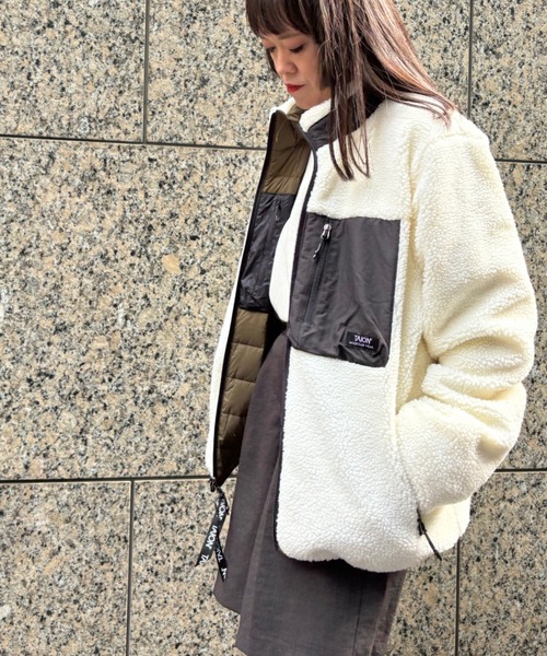 Scrap Book(スクラップブック)の「◆WEB限定 展開◆【TAION】R/S SOFT BOA + LIGHT DOWN HI NECK JACKET(ダウンジャケット/コート・レディース・ホワイト系その他/ブラック・FREE)」の18枚目の写真