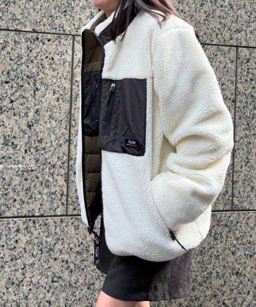 Scrap Book(スクラップブック)の「◆WEB限定 展開◆【TAION】R/S SOFT BOA + LIGHT DOWN HI NECK JACKET(ダウンジャケット/コート・レディース・ホワイト系その他/ブラック・FREE)」の19枚目の写真