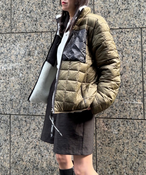 Scrap Book(スクラップブック)の「◆WEB限定 展開◆【TAION】R/S SOFT BOA + LIGHT DOWN HI NECK JACKET(ダウンジャケット/コート・レディース・ホワイト系その他/ブラック・FREE)」の12枚目の写真