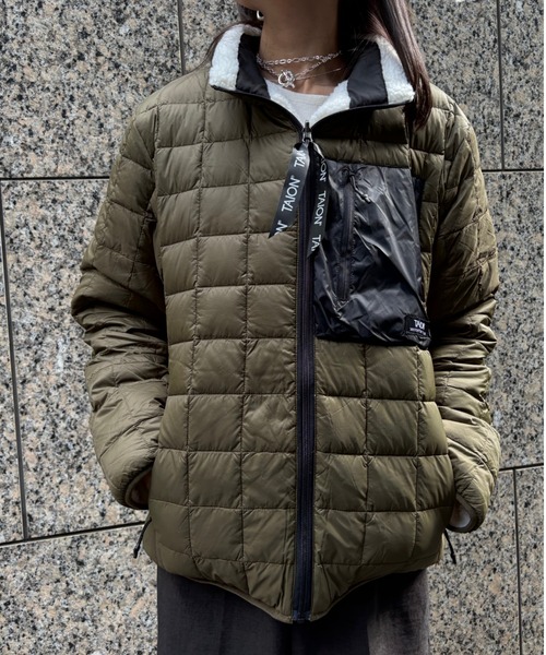 Scrap Book(スクラップブック)の「◆WEB限定 展開◆【TAION】R/S SOFT BOA + LIGHT DOWN HI NECK JACKET(ダウンジャケット/コート・レディース・ホワイト系その他/ブラック・FREE)」の15枚目の写真