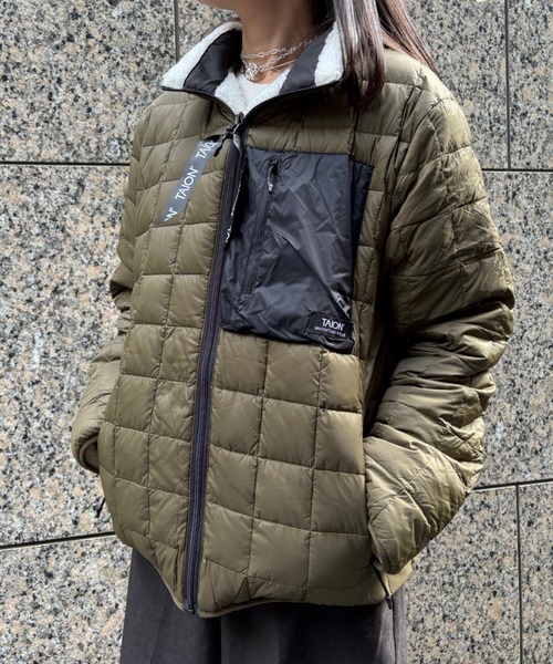 Scrap Book(スクラップブック)の「◆WEB限定 展開◆【TAION】R/S SOFT BOA + LIGHT DOWN HI NECK JACKET(ダウンジャケット/コート・レディース・ホワイト系その他/ブラック・FREE)」の16枚目の写真
