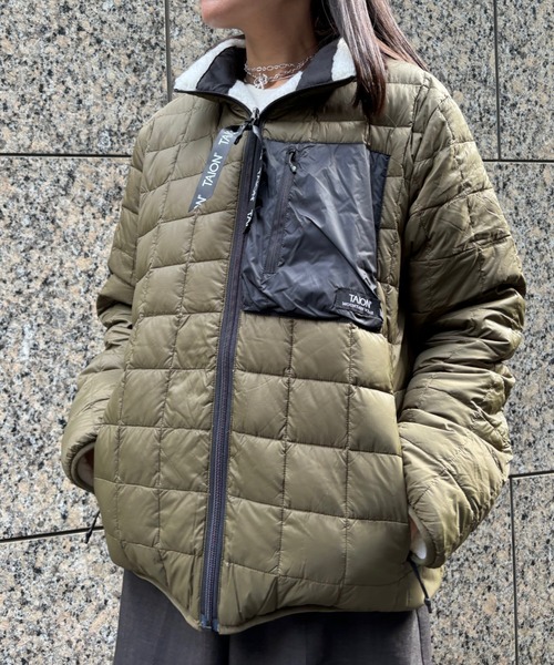 Scrap Book(スクラップブック)の「◆WEB限定 展開◆【TAION】R/S SOFT BOA + LIGHT DOWN HI NECK JACKET(ダウンジャケット/コート・レディース・ホワイト系その他/ブラック・FREE)」の14枚目の写真