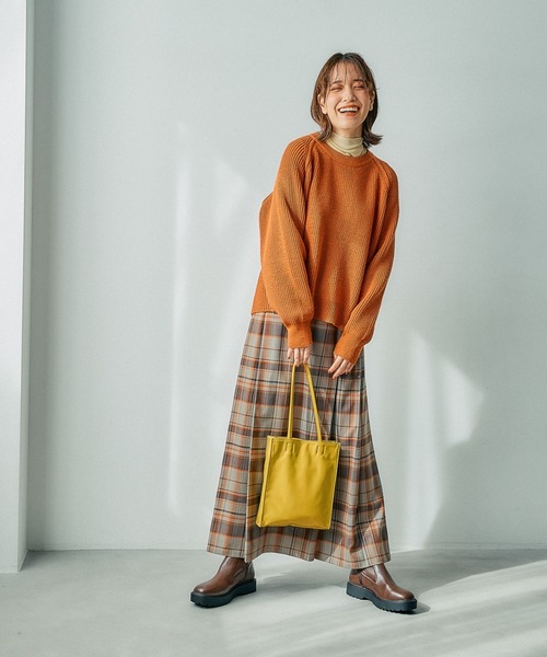 studio CLIP（スタディオクリップ）の「【3シーズンシリーズ】7ゲージ畔編コクーンプルオーバー[プラスサイズあり]（ニット/セーター・レディース・オフホワイト/ブルー/ネイビー/オレンジ/ライトグリーン・FREE）」の17枚目の写真