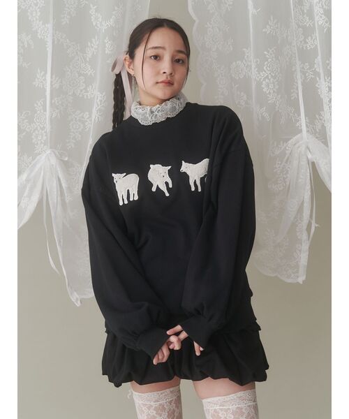 merry jenny（メリージェニー）の「モコモコひつじスウェット