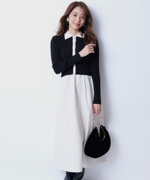 JUSGLITTY（ジャスグリッティー）の「衿ニットドッキング