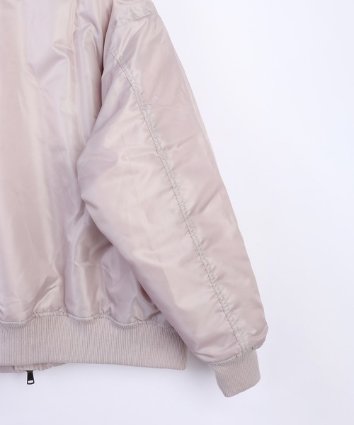 WESTSEA(ウエストシー)の「ポリツイル オーバーサイズ 中綿 MA-1(MA-1・メンズ・カーキ/グレイッシュベージュ/ブラック・M/L)」の17枚目の写真
