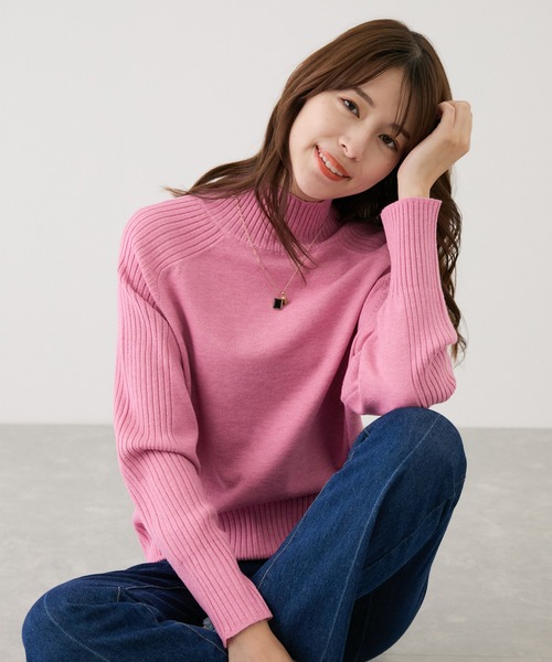 Jayro（ジャイロ）の「エポーレットショルダー ワイドハイネックプルオーバー（Tシャツ/カットソー・レディース・ベージュ/ネイビー/グレー/レッド/ピンク/ホワイト系その他・M）」の11枚目の写真