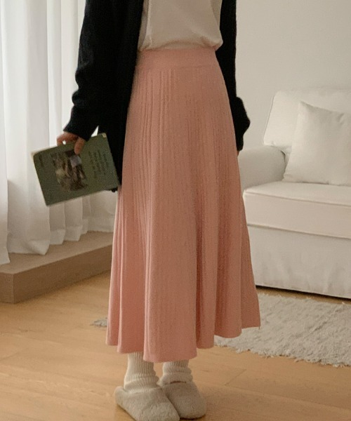 ソフトプリーツAラインニットスカート（スカート）｜Diosfront（ディオスフロント）