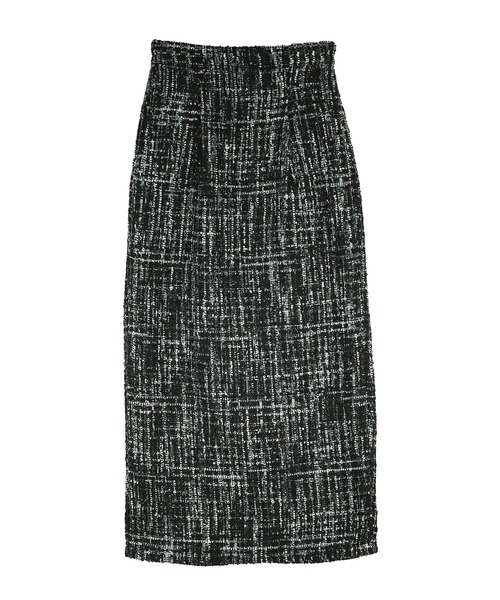and it_（アンドイット）の「ミックスツイードタイトスカート（スカート・レディース・グレー/ブラック・M）」の11枚目の写真