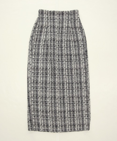 and it_（アンドイット）の「ミックスツイードタイトスカート（スカート・レディース・グレー/ブラック・M）」の13枚目の写真