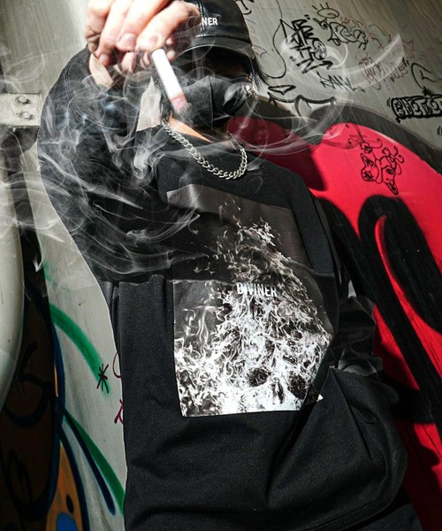 DIVINER(ディヴァイナー)の「CrematoriumL/TEE(ブラック)(Tシャツ/カットソー・メンズ・ブラック・M/L)」の1枚目の写真
