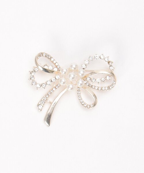 ikka（イッカ）の「ブローチ２５（ブローチ/コサージュ・レディース・その他7/オフホワイト/その他1/ホワイト/クリア/ゴールド・FREE）」の3枚目の写真