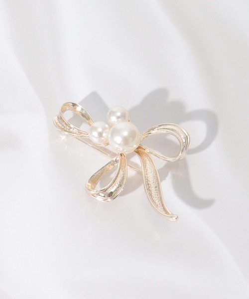 ikka（イッカ）の「ブローチ２５（ブローチ/コサージュ・レディース・その他7/オフホワイト/その他1/ホワイト/クリア/ゴールド・FREE）」の6枚目の写真