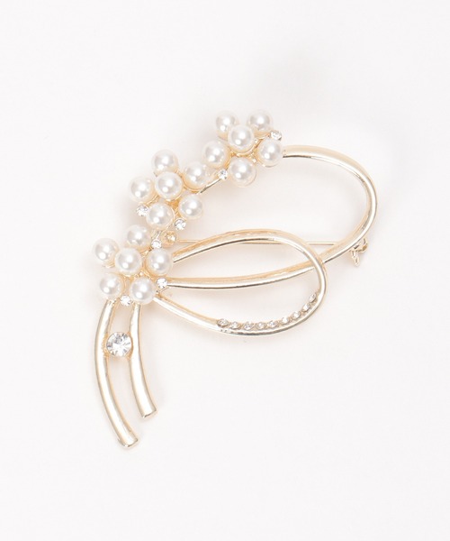 ikka（イッカ）の「ブローチ２５（ブローチ/コサージュ・レディース・その他7/オフホワイト/その他1/ホワイト/クリア/ゴールド・FREE）」の7枚目の写真