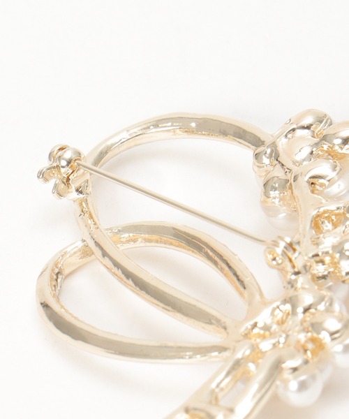 ikka（イッカ）の「ブローチ２５（ブローチ/コサージュ・レディース・その他7/オフホワイト/その他1/ホワイト/クリア/ゴールド・FREE）」の9枚目の写真