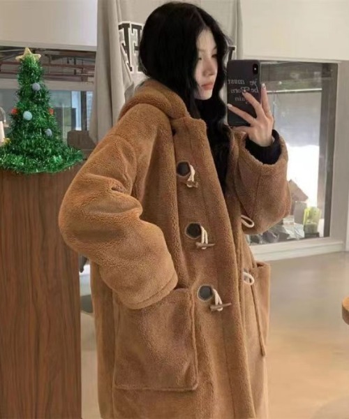 セール】もこもこ オーバーサイズ ダッフルコート（ダッフルコート