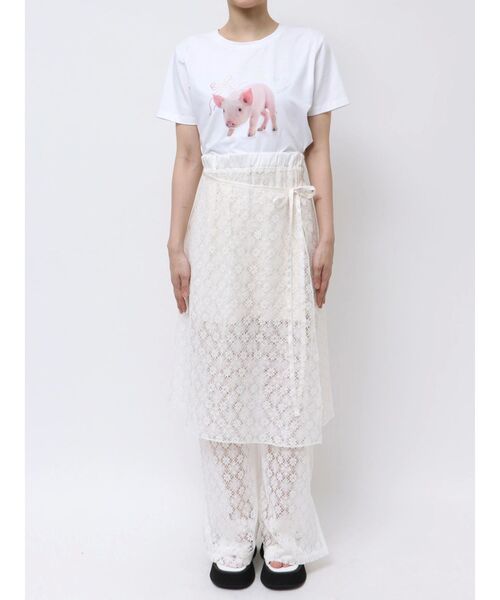 LACE LAYERED SKPT/レースレイヤードスカートパンツ（その他