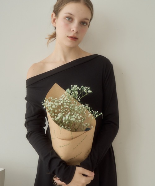 Birthday room（バースデイルーム）の「〈オケージョン対応〉〈リボン着脱可能〉マルチwayオフショルダーワンピース / multi way off shoulder one-piece（ワンピース・レディース・ブラック/アイボリー・FREE）」の11枚目の写真