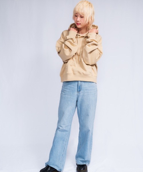 Alite cloth(アリーテクロス)の「ワンポイント刺繍パーカー(パーカー・レディース・ブラック/ホワイト/ネイビー/ベージュ・L/M)」の8枚目の写真