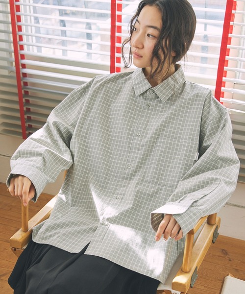 【最終値下げ】kolor カラー ドッキングシャツ オーバーサイズ シャツ KANGOL/カンゴール 別注 L/S オーバーサイズレギュラーカラー